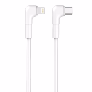 Maxlife MXUC-09 угловой кабель USB-C - Lightning 1,0 m 27W белый