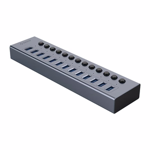 Orico BT2U3-13AB jaotur 13x USB-A 3.0 lülititega hall