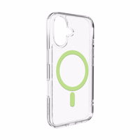 Puro Lite Mag TPU+PC Ümbris Compatible with MagSafe jaoks iPhone 17 - Läbipaistev with Roheline Ring