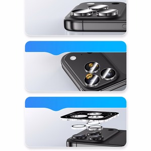 Benks Tempered glass Glass Warrior Lens Protector on camera jaoks Iphone 17 Air (lens 1 piece) läbipaistev