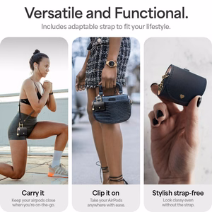 Spigen Cyrill Mini Bag jaoks AirPods 4 - must