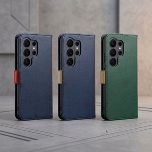 Klappümbris Xiaomi Redmi A7 PRO Split Book, tumesinine ja punane