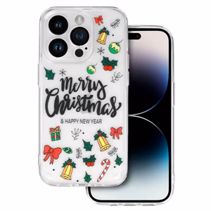 TEL PROTECT Christmas Ümbris jaoks Iphone 13 Pro Max Design 3 Clear