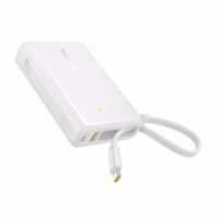 Powerbank Baseus PicoGo Digital Display 10000mAh 45W (biały)