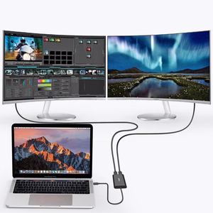 Choetech plug adapter USB Type C Thunderbolt 3 (40Gbps) - 2x DisplayPort 4K 60Hz must (HUB-D03)