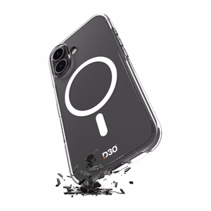 Чехол Puro Impact Clear D3O TPU+PC совместимый с MagSafe для iPhone 17 - прозрачный