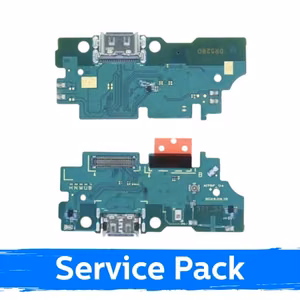 Charging Port Compatible With Samsung A175 A17 4G with Flex / Plata (Service Pack)
