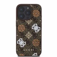 GUESS ümbris jaoks IPHONE 16 Pro compatible with MagSafe GUHMP16LP4PWPW (PU Peony jaoks 4G Background) brown