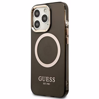Guess kuldne Outline Translucent MagSafe Ümbris jaoks iPhone 13 Pro / iPhone 13 - must