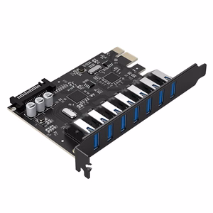 Orico PVU3 PCIe laienduskaart 7 USB 3.0 pesaga lauaarvutitele – must