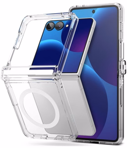 Ringke Fusion Flap Magnetic MagSafe ümbris mudelile Samsung Galaxy Z Flip 8 – läbipaistev
