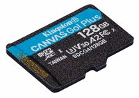 Kingston memory card 128GB microSDXC Canvas Go Plus Gen4 200MB/s A2 U3 V30 + adapter