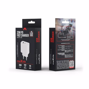 Maxlife MXTC-06 PD QC laadija 1x USB-C 1x USB 20W valge