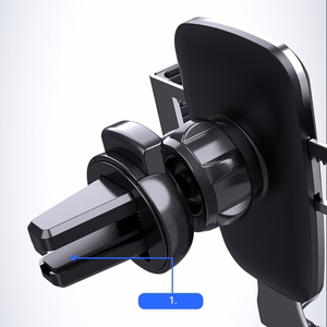 Gravity smartphone car hoidja, must air vent grille (YC08)