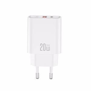 XO CE40 PD 20W seinalaadija, 1x USB-C, 1x USB, valge + USB-C–USB-C kaabel