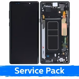LCD Ekraan ühilduv Samsung N960 Note 9 raamiga / Midnight Black / (Service Pack)