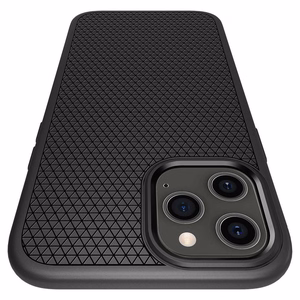 Spigen Liquid Air ümbris iPhone 12 / iPhone 12 Pro jaoks - matt must