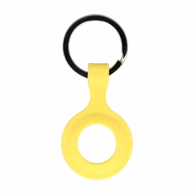 Silikoon key ring jaoks Airtag kollane