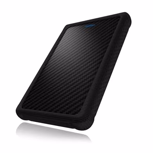 ICY BOX IB-223U3a-B – USB 3.0 korpus 2.5-tollisele SATA HDD-le või SSD-le silikoonümbrisega