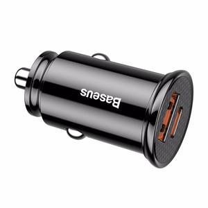 Baseus Circular Plastic QC 3.0 PD car charger 1x USB-C - USB port 30W must
