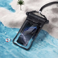 Waterproof Ümbris jaoks mobile phone Hoco BAG31 must