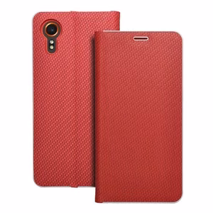 Флип-чехол для Samsung Xcover 7 Luna Book Carbon красный