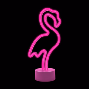 Neon LED on stand FLAMINGO pink USB-C FSC-11 Forever Light