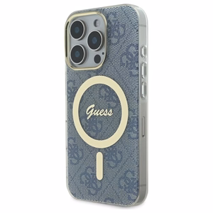 Guess IML 4G MagSafe Чехол для iPhone 16 Pro Max - синий