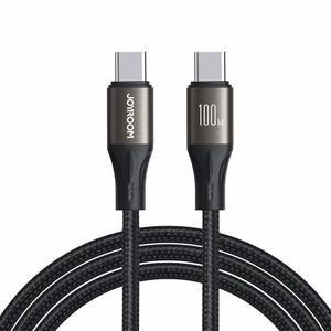 USB kaabel Joyroom SA25-CC5, must, Type-C / Type-C, 120 cm