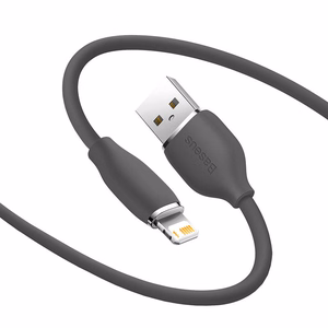 Кабель Baseus Jelly USB на Lightning 2.4A 1.2м (чёрный)