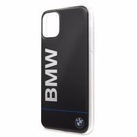 BMW Signature trükitud logo ümbris iPhone 11 Pro Max'ile - must