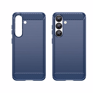 Carbon Ümbris jaoks Samsung Galaxy S25 Edge - Sinine