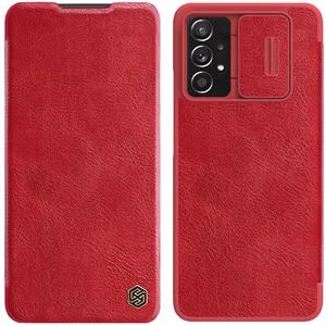 Nillkin Qin nahast ümbris Samsung Galaxy A73-le punane