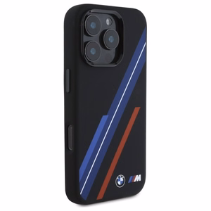 BMW Silicone Random Lines MagSafe Ümbris jaoks iPhone 16 Pro Max - must