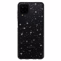 Crystal Glitter Ümbris jaoks Samsung Galaxy A12 Hõbedane