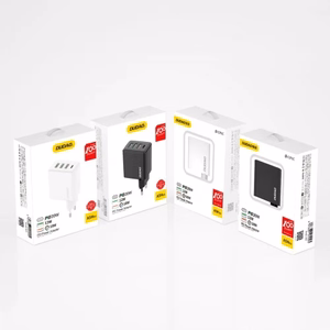 Laadija Dudao A5H must 20W (1xPD / 3xQC3.0)