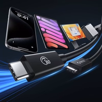 Orico USB4 Thunderbolt5 kaabel 80Gbps 240W USB-C to USB-C 1.5m - must