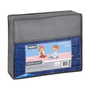 Raskustekk lastele, 100 x 150 cm, 3 kg, kosmosemustriga
