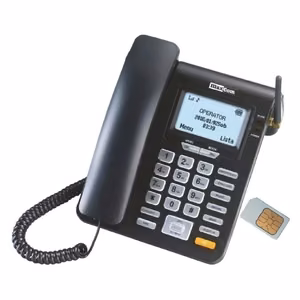 Mobiiltelefon - MAXCOM MM 28D statsionaarne juhtmega SIM-kaardiga must