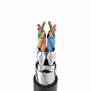Orico PUG-C7 CAT7 10Gbps RJ45 Ethernet Network Cable Internet LAN Round 1m - Black