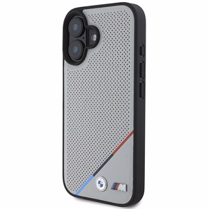 BMW M Perforated Tricolor Line MagSafe iPhone 16 Ümbris - hall