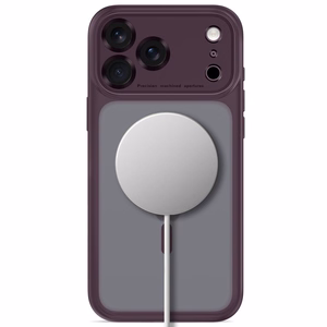 Tech-Protect MagPeak MagSafe CC ümbris mudelitele iPhone 18 Pro Max / 17 Pro Max, matt tumeda kirsipunase värviga