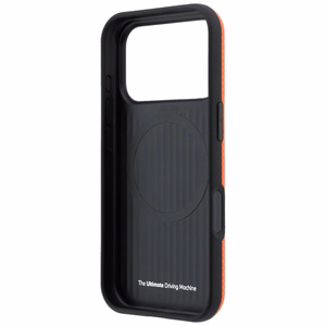 BMW M Quadrille Kevlar Metal Logo MagSafe ümbris mudelile iPhone 17 Pro / 18 Pro – oranž