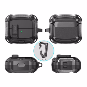Tech-Protect Silicone Hook Ümbris jaoks Samsung Galaxy Buds 3 / 3 FE / 3 Pro - must
