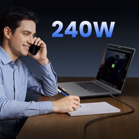 Orico USB4 Thunderbolt5 kaabel 80Gbps 240W USB-C to USB-C 1.5m - must