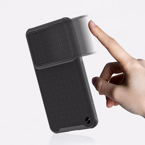 Чехол Nillkin Textured S для Samsung Galaxy S23+ бронированный с защитой камеры чёрный