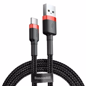 USB Kaabel Baseus Cafule punane / must Type-C 200cm