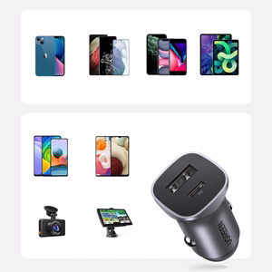Car laadija Ugreen CD130 USB-C/USB-A 30W hall