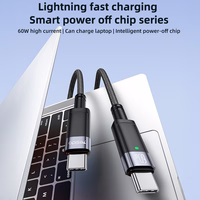 Yesido Kaabel CA160 braided - Type C to Type C - PD 60W 1,2 metres must