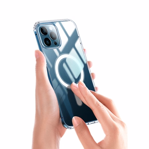 Anti Shock 1,5 mm Mag ümbris jaoks iPhone 15 6,1" läbipaistev big hole